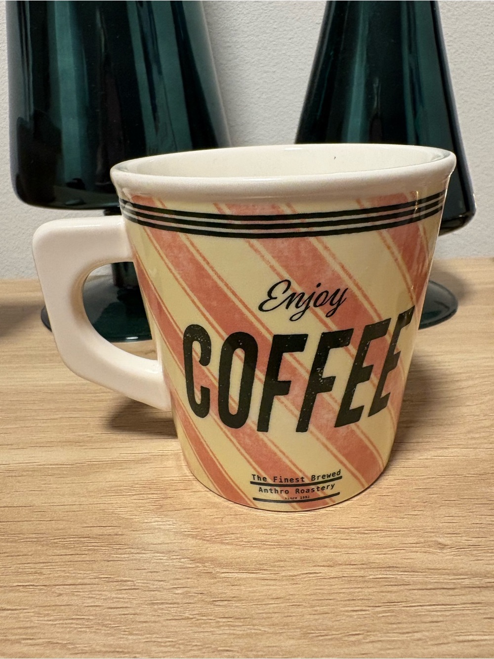 Anthropologie Enjoy Coffee Ceramic Mug